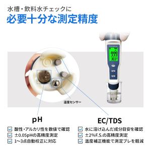 【★4.6超】【国内検品済】pH測定器 水質測...の詳細画像5