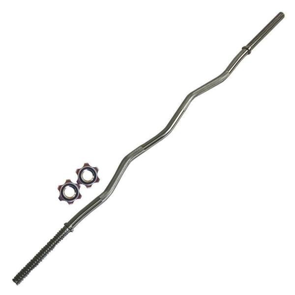 バーベル Wシャフト 120cm ハードロックカラー