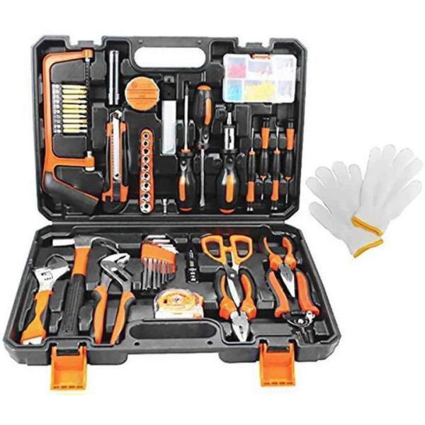 工具 セット 103点 工具箱 収納ケース ツールボックス 家庭用 DIY 事務用 作業道具 日曜大...