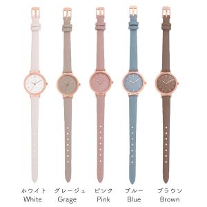 腕時計 レディース アシュリー 革ベルト ニッ...の詳細画像5