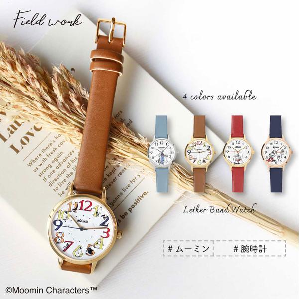 腕時計 レディース  ムーミン リトルミイフェア かわいい ウッド ガラスプリント トレンド プチプ...