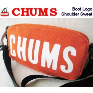 ★CHUMS/チャムス 【ボートロゴショルダースウェット】 Boot Logo Shoulder Sweat/ショルダーポーチ　CH60-2523　オレンジ系｜fifth