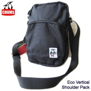 セール！CHUMS/チャムス 【エコバーチカルショルダーパック・コーデュラ】 Eco Vertical Shoulder Pack CH60-2535　ブラック｜fifth
