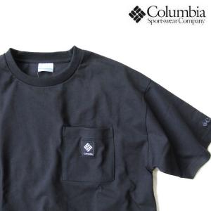 コロンビア★Columbia【ジェームズブルックショートスリーブＴシャツ】オーバーサイズポケットＴシャツ　PM0121　010/ブラック｜fifth