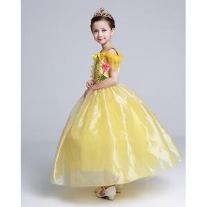 ベル ドレス 子供 コスプレ 衣装 美女と野獣...の詳細画像2