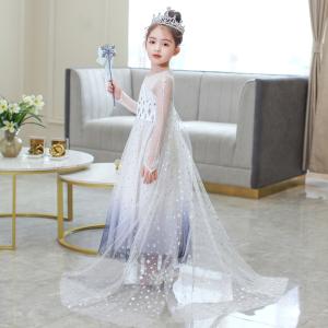エルサ ドレス 子供 コスプレ 衣装 アナと雪...の詳細画像1