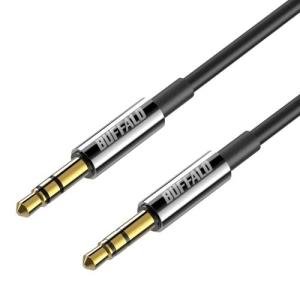 バッファロー オーディオケーブル AUX 3.5mm 耐ノイズシールド