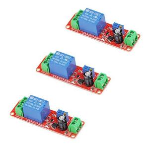 VKLSVAN 3個 NE555 遅延リレーモジュール DC 12V 時間遅延スイッチ