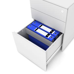 LASH デスク スチール サイドワゴン 3段...の詳細画像5