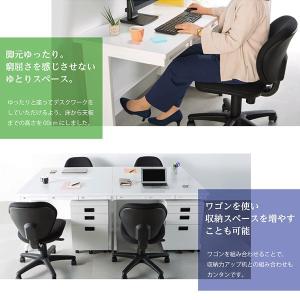 ワークデスク 事務机 デスク 引き出し付き パ...の詳細画像3