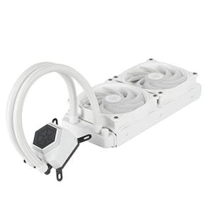 Silver Stone RGB水冷クーラー 虹色12cmホワイトファンX2 SST-PF240W-ARGB