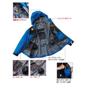バートル 空調作業服 メンズ レディース S-...の詳細画像4