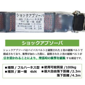 安全帯 フルハーネス型 ポリマーギヤ 新規格 ...の詳細画像5