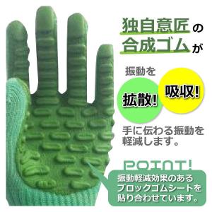 アトム 作業用手袋 振動軽減手袋 背抜きタイプ...の詳細画像4
