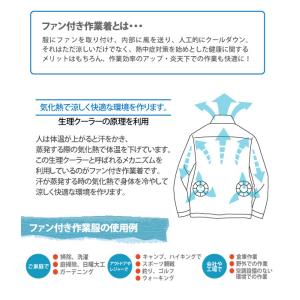 バートル 空調作業服 2026 メンズ 大きい...の詳細画像3
