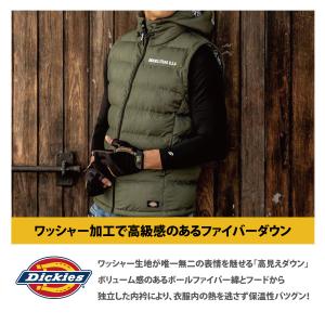 ディッキーズ Dickies 防寒ベスト ダウ...の詳細画像3