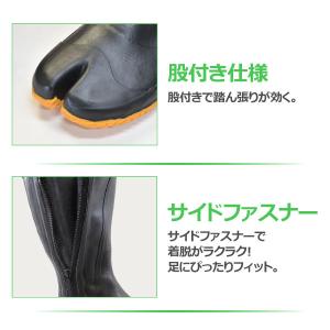足袋長靴 防水 メンズ レディース S-XLサ...の詳細画像5