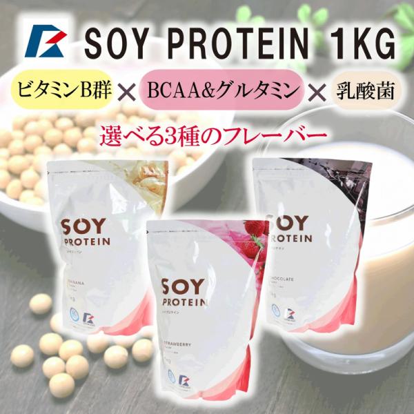 プロテイン　ソイプロテイン　2個セット　各1kg　ダイエット　タンパク質　低脂質　乳酸菌　ドリンク　...