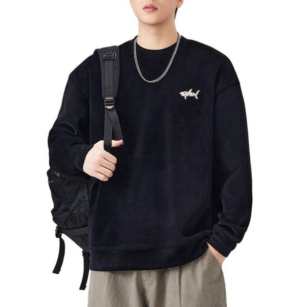 長袖tシャツ 4XL トレーナー ワンポイント プルオーバー メンズ 大きいサイズ 丸首 ビッグサイ...