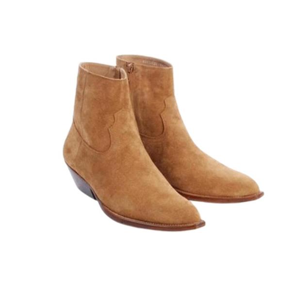 ショートブーツ 豹柄 チェルシーブーツ メンズ レザー サイドジップ レトロ 秋冬春 ミドルカット ...