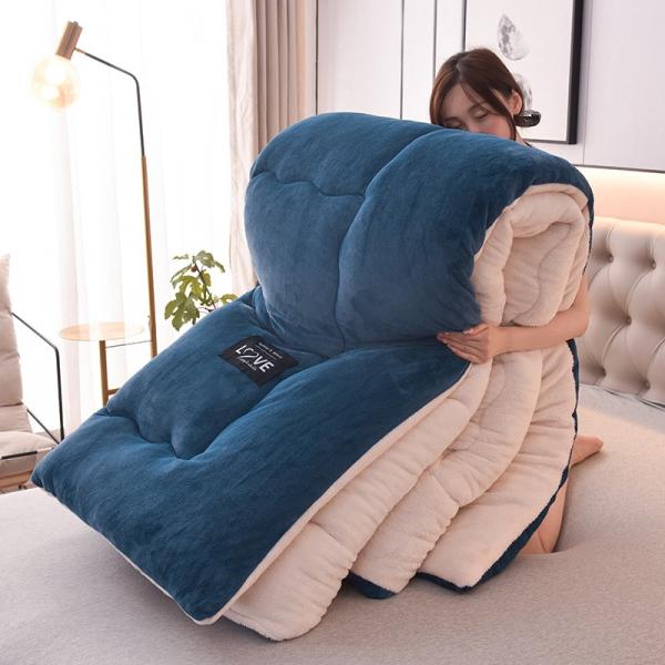 掛けふとん シープボア 厚手 2in1 冬用 かけ布団 かけぶとん 蓄熱保温 極暖 キルティング シ...