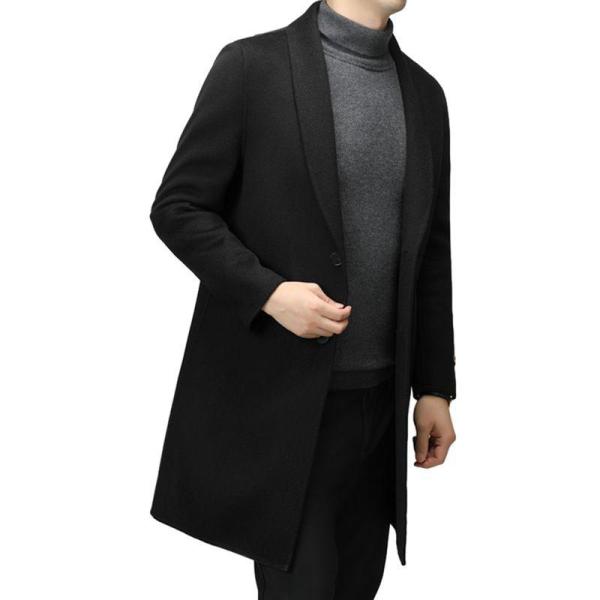 ロングコート メンズ 100ウール チェスターコート スーツ 冬服 ビジネス トレンチ 大きいサイズ...