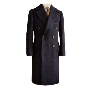 ZEGNA（ゼニア） チェスターコート ダブル ロング カシミヤ100％ 黒