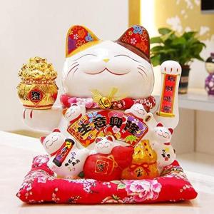 招き猫 大型 巨大/ 大入白猫8号（左手） /置物 贈り物 プレゼント