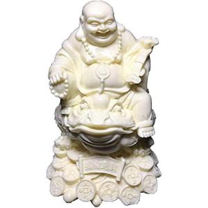 布袋様 置物 風水グッズ 弥勒菩薩 仏像 木彫り木製彫刻 布袋様の笑顔