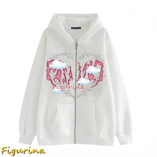 サブカル ジップアップ パーカー フード付き メンズ レディース 長袖 トレーナー 秋服 プリント ...