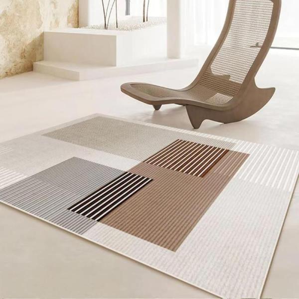 センターカーペット ラグマット 80*120cm 軽量 洗える 侘び 折り畳み 防音効果 毛が短い ...