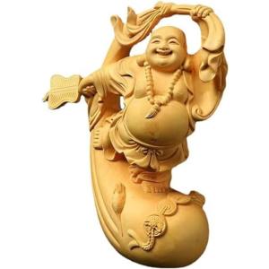 布袋様 七福神 置物 布袋さん 大黒様 大黒さま 龍亀に座っている布袋