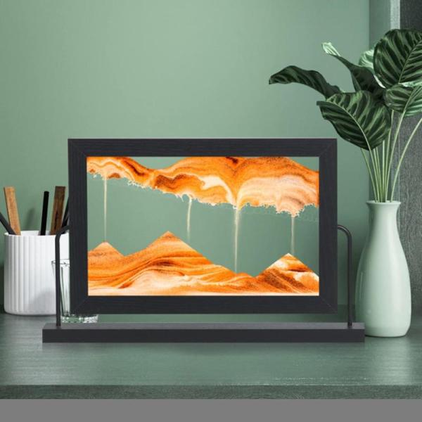 アンティーク サンド 回転式 ピクチャー 砂時計画像 男性 こども タイプ おきもの 綺麗 流砂絵 ...