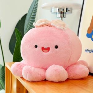 クラゲぬいぐるみ ハチミツ人形 可愛い もちもち ふわふわ 女の子 子供 おもちゃ 抱き枕 背もたれ枕 クッション 添い寝 超柔軟性