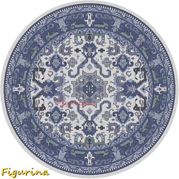 カーペット カラー 夏用 ラグマット ペルシャ風 ラグ 洗える ラグ 滑り止め 北欧 モダン 円形 ...