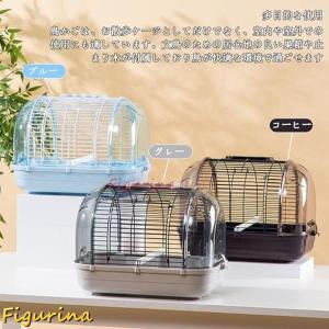 鳥かご インコ 大型 透明 お出かけ 鳥籠 持...の詳細画像1