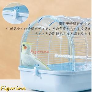 鳥かご インコ 大型 透明 お出かけ 鳥籠 持...の詳細画像3