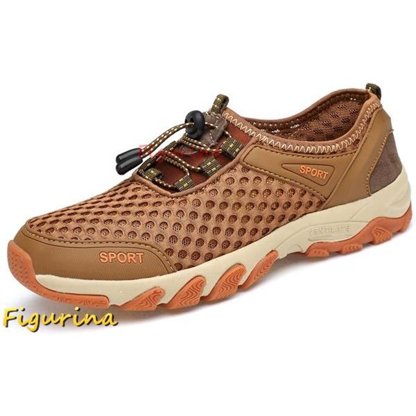 ローカット トレッキングシューズ メンズ 大きいサイズ アウトドア 軽量 通気 メッシュ 登山靴 ゴ...