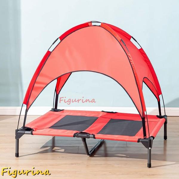 犬コット型ベッド ドッグコット ペット用 夏 ペットベッド 犬用 ペットコット キャンプ 日除け 屋...
