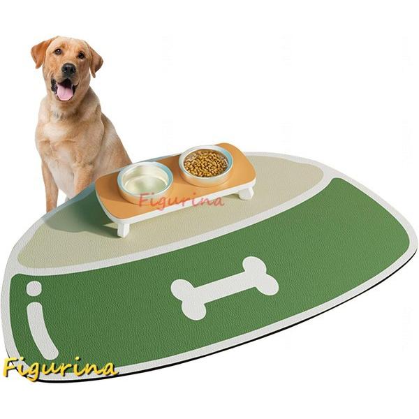犬の食事マット, 吸水 滑り止め 溢れ止め 防汚 簡単 洗える 丸洗い ペット用マット ペット マッ...