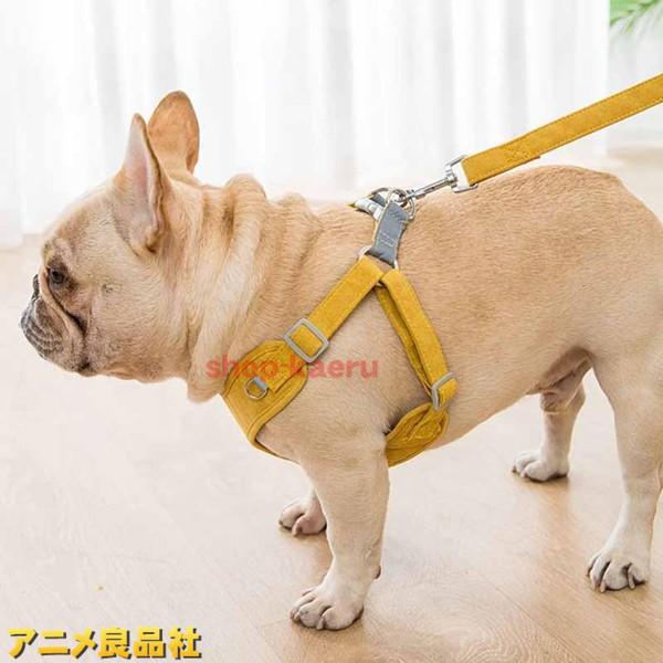 シンプルデザイン 犬 ハーネス 中型犬 小型犬 犬用 胴輪 犬用ハーネス S かわいい 抜けない 引...