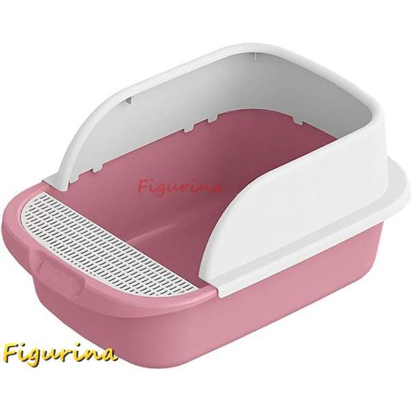 猫用トイレ本体 S45x30x18cm猫トイレ ネコトイレ メガトレー 本体 グレー 猫用トイレ 本...