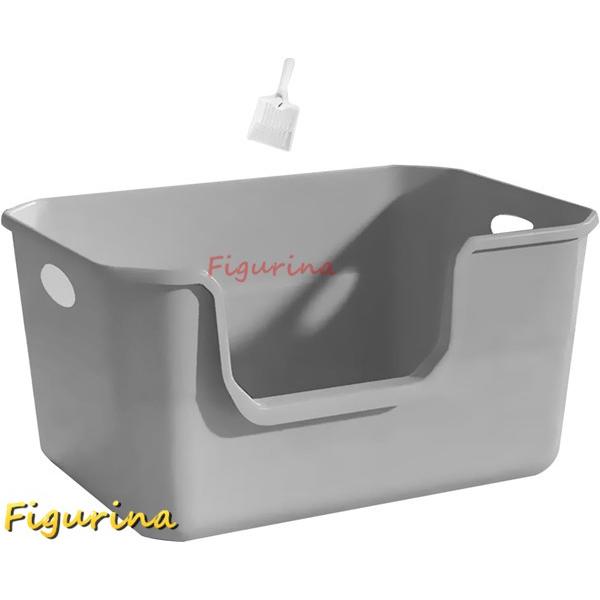 オープントップペット用トイレボックスハイサイドペット用トイレトレイ猫用便器子猫用トイレ猫用トイレ小型...