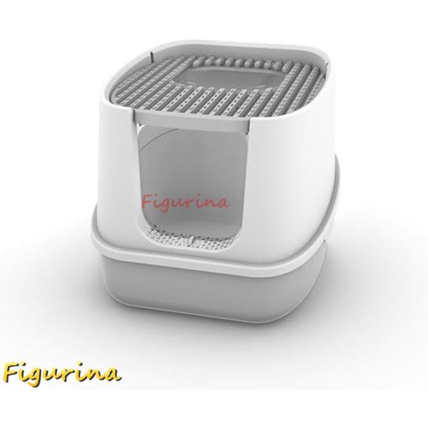 全密閉型 猫用トイレ本体 大きめ 掃除しやすい 取り外し可能 臭い防止 カバー 飛び散らない 漏れ砂...