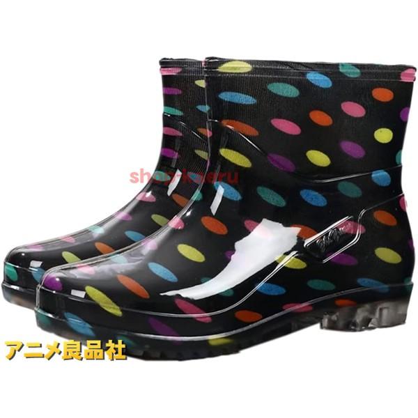 レインショートブーツ レディース レインブーツ 長靴 軽い 防水 雨靴 軽量 ショートブーツ 履きや...