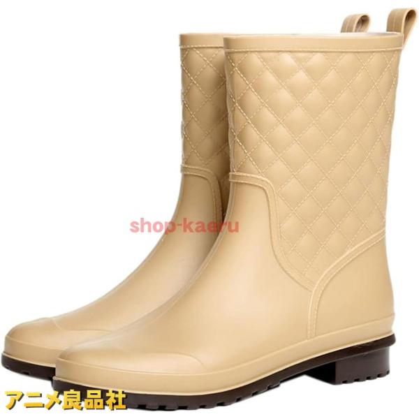 お洒落 レインブーツ レディース ショート おしゃれ 防水 軽量 防水 多機能 晴雨兼用 ミドル 折...