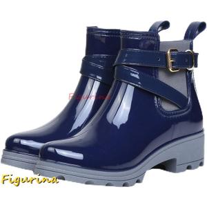 サイドゴアブーツ レインブーツ ラバー ショートブーツ レディース レインシューズ レイングッズ 長靴 黒 梅雨 雨靴 ショート 防水