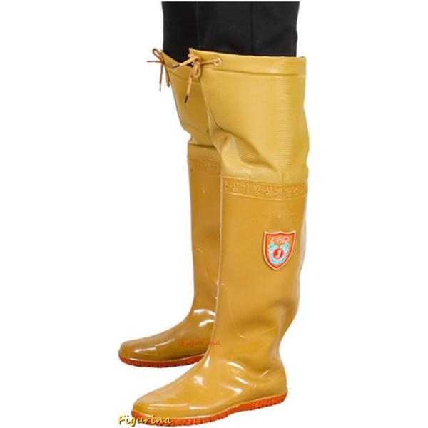 歩きやすい レインシューズ メンズ ロング 丈 ウェーダー 折りたたみ 長靴 雨靴 防水 滑り止め ...