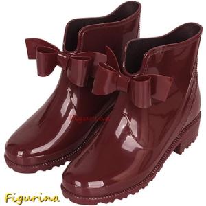 レインブーツ レディース カジュアル ショートブーツ 防水 晴雨兼用 レインシューズ 軽い ショートブーツ 防水 雨天兼用 レディース 黒