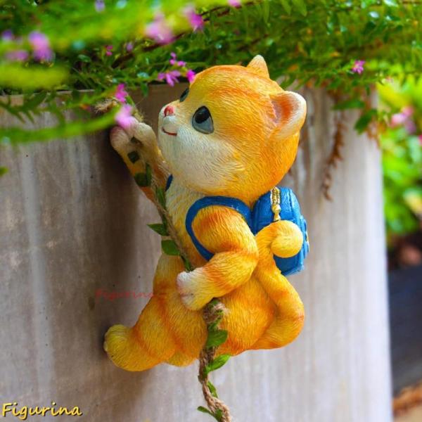 置き物 庭の彫像のねこ 犬 置物 かわいい おしゃれ F フィギュア カフェ 装飾用 雑貨 ガーデン...